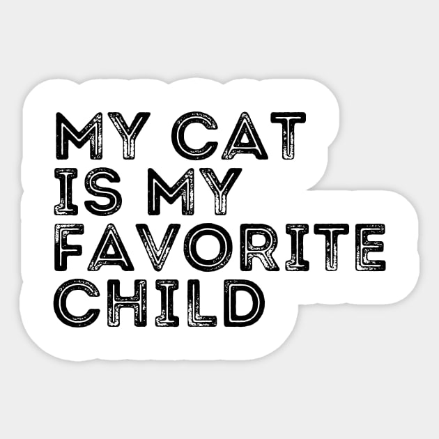 My cat is My Favorite Child Sticker by darafenara